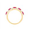 Bague rubis et diamant en or 18 carats