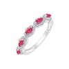 Bague rubis et diamant en or 18 carats