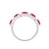 Bague rubis et diamant en or 18 carats