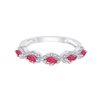Bague rubis et diamant en or 18 carats