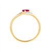 Bague rubis et diamant en or 18 carats