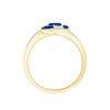 Bague toi et moi saphir et diamant en or 18 carats