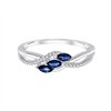 Bague toi et moi saphir et diamant en or 18 carats
