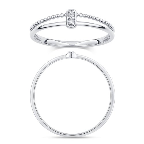 Bague serti clos diamant en or 18 carats