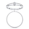 Bague serti clos diamant en or 18 carats
