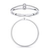 Bague serti clos diamant en or 18 carats