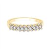 Demi Alliance diamant en or 18 carats