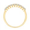 Demi Alliance diamant en or 18 carats