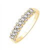 Demi Alliance diamant en or 18 carats