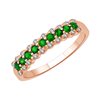 Demi Alliance diamant en or 18 carats
