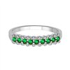 Demi Alliance diamant en or 18 carats