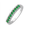 Demi Alliance diamant en or 18 carats