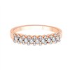 Demi Alliance diamant en or 18 carats