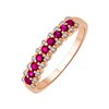 Demi Alliance diamant en or 18 carats