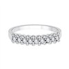 Demi Alliance diamant en or 18 carats