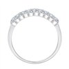 Demi Alliance diamant en or 18 carats
