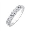 Demi Alliance diamant en or 18 carats