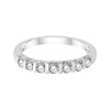 Demi Alliance serti clos diamant en or 18 carats