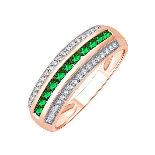 Bague trilogie diamant en or 18 carats