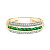 Bague trilogie diamant en or 18 carats