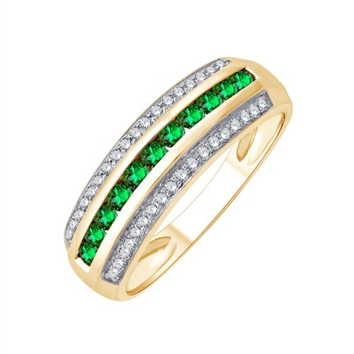 Bague trilogie diamant en or 18 carats