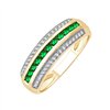 Bague trilogie diamant en or 18 carats