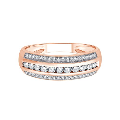 Bague trilogie diamant en or 18 carats