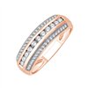 Bague trilogie diamant en or 18 carats