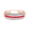 Bague trilogie diamant en or 18 carats
