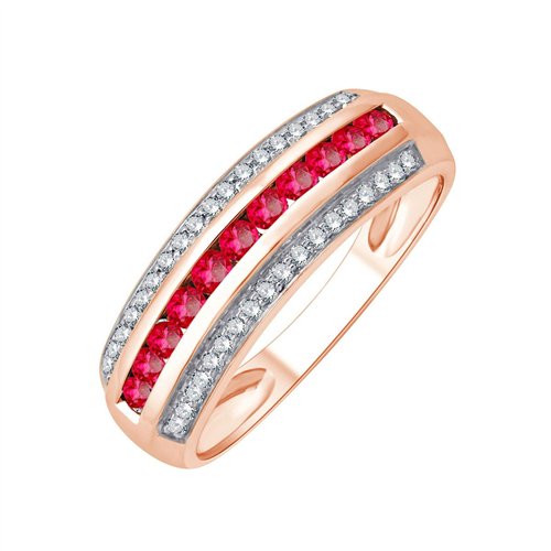 Bague trilogie diamant en or 18 carats