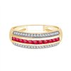 Bague trilogie diamant en or 18 carats