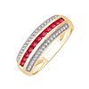 Bague trilogie diamant en or 18 carats