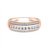Bague trilogie diamant en or 18 carats