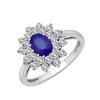 Bague saphir et diamant en or 18 carats