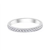Demi Alliance serti clos diamant en or 18 carats