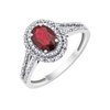 Bague rubis et diamant en or 18 carats