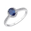 Bague saphir et diamant en or 18 carats