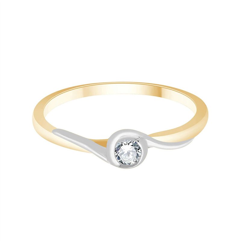 Bague toi et moi diamant en or 18 carats