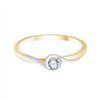 Bague toi et moi diamant en or 18 carats