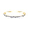 Demi Alliance serti clos diamant en or 18 carats