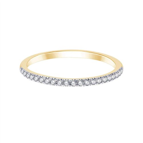 18-carat gold bezel-set diamond half eternity ring