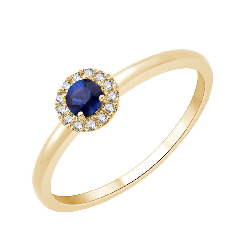 Bague saphir et diamant en or 18 carats