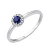 Bague saphir et diamant en or 18 carats