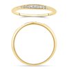 Bague serti clos diamant en or 18 carats