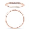 Bague serti clos diamant en or 18 carats