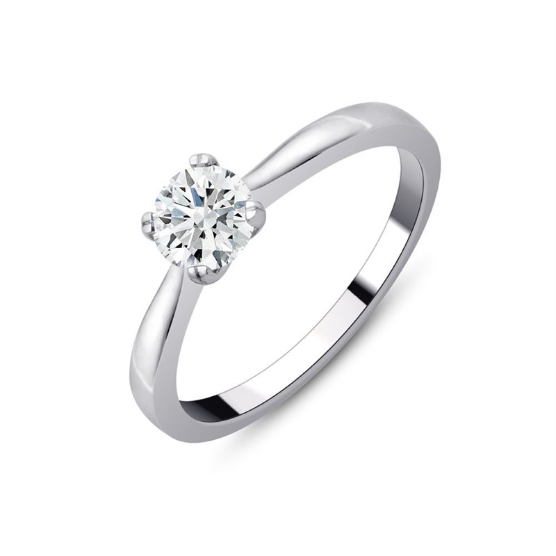 Solitaire diamant en or 18 carats
