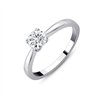Solitaire diamant en or 18 carats