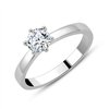 Solitaire serti clos diamant en or 18 carats
