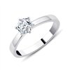 Solitaire serti clos diamant en or 18 carats