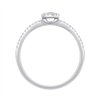 Bague serti clos diamant en or 18 carats